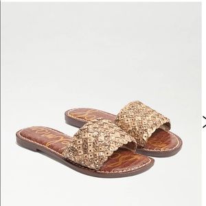 Never Worn, still in box Sam Edelman Geraldine Woven Slide Sandal in Ivory.